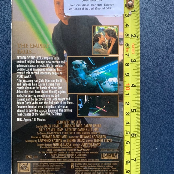 VHS special edition return of the Jedi digitally m - Picture 2 of 6